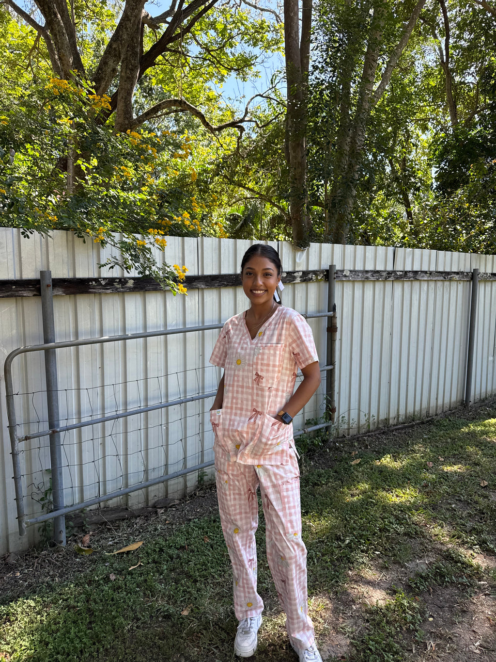Country Bloom Scrubs Set