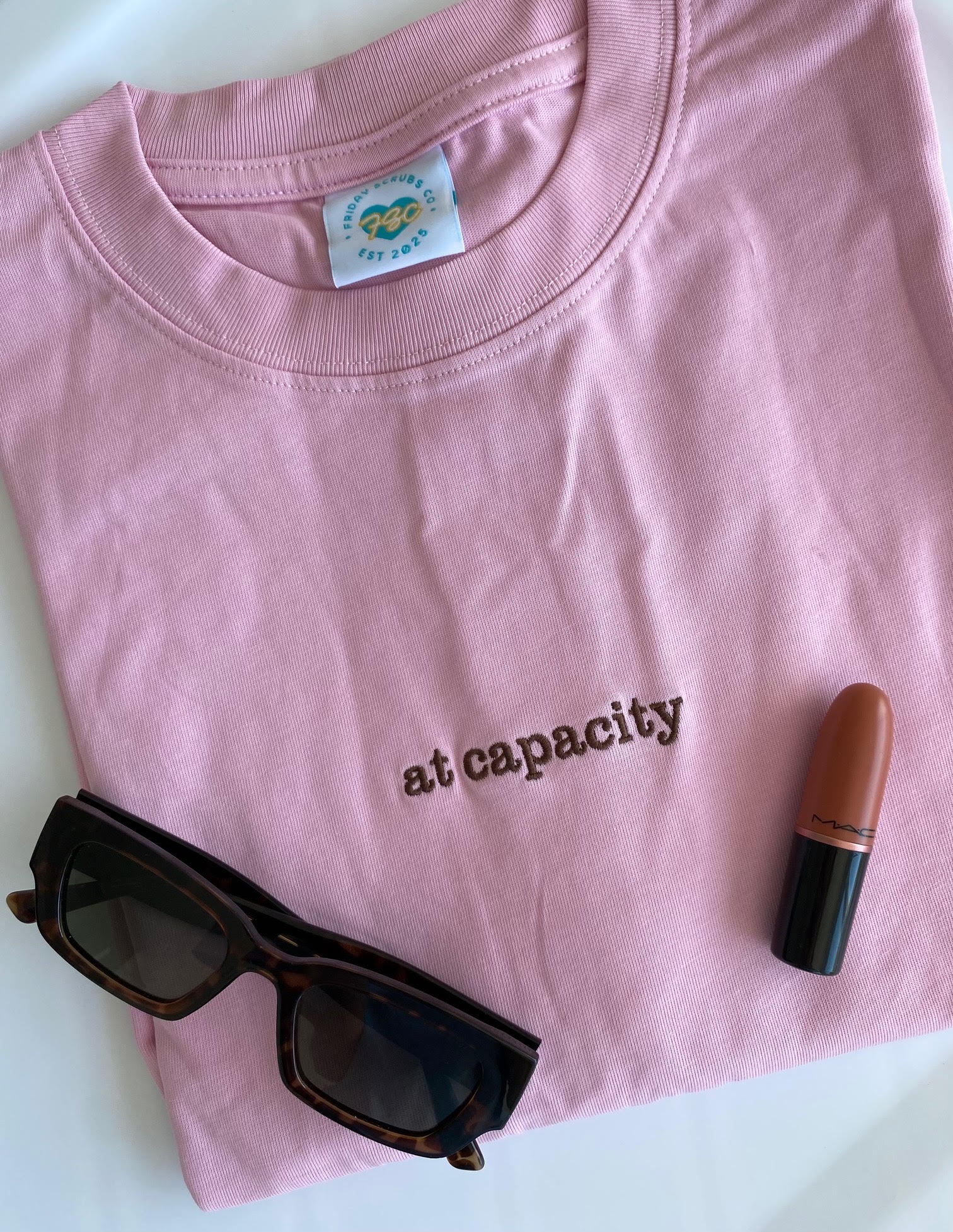 "at capacity" Oversized Tee
